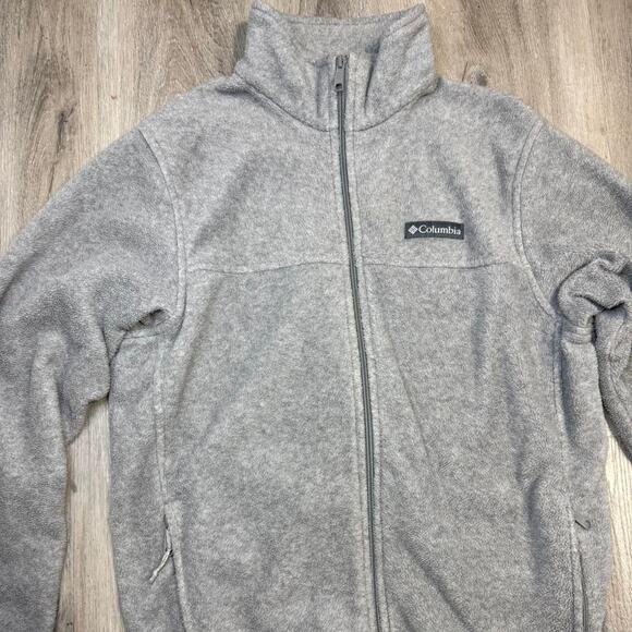 Columbia Full Zip Gray Fleece Jacket Size M - Picture 3 of 8